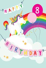 Merry Unicorn - Happy Birthday Card